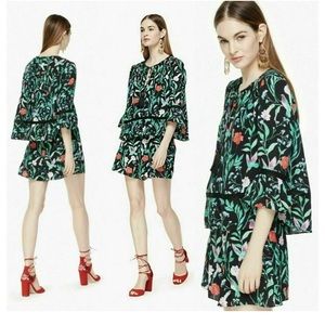 Kate Spade Crepe Jardin Romper Sz 8 Floral